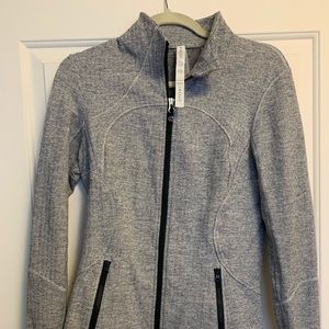 Lululemon form fitted herringbone zipped jacket